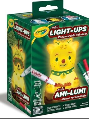Crayola Mini Light-Ups Recolourable Reindeer - Yellow